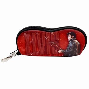 NWT Elvis Red glasses Sunglasses Case & soft cleaning cloth